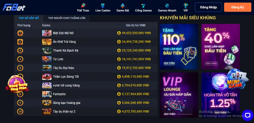 Thưởng 100% Nạp Đầu Tiên KE9