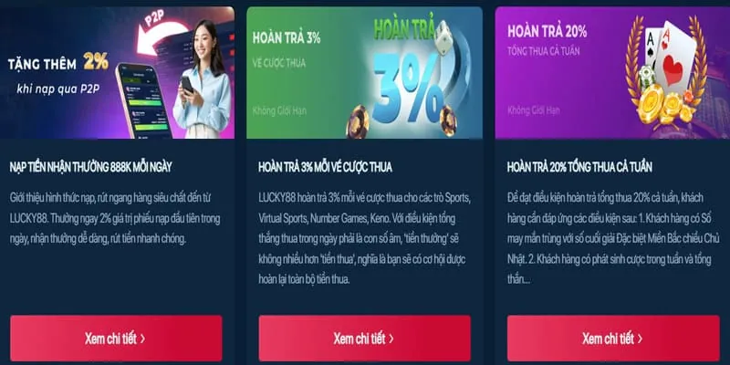 Các chương trình ưu đãi đặc biệt của ke9 đăng nhập cho các sự kiện lớn